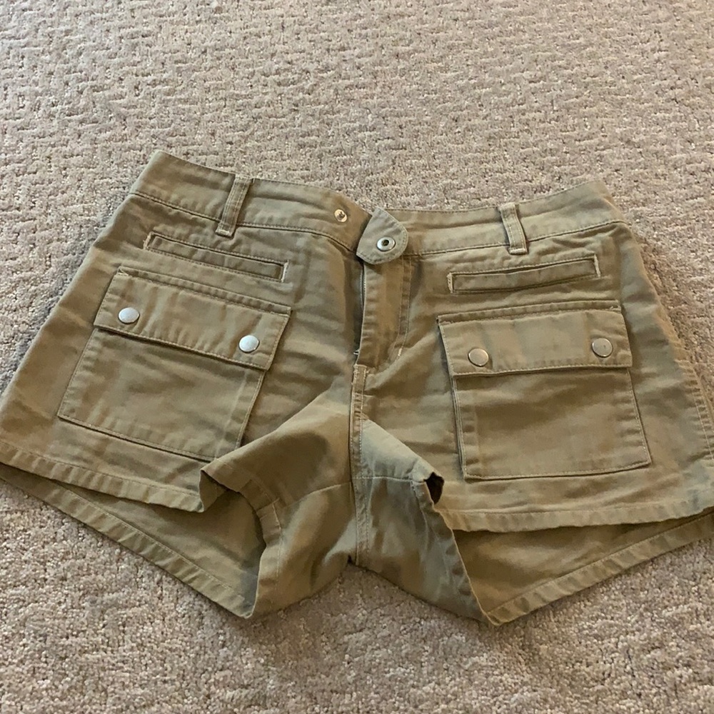 Khaki cargo shorts